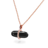 DIAMANTA BLACK ONYX NECKLACE