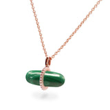 DIAMANTA MALACHITE NECKLACE