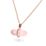 DIAMANTA ROSE QUARTZ NECKLACE