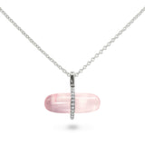 DIAMANTA ROSE QUARTZ NECKLACE