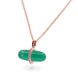 GEMMA GREEN AGATE NECKLACE