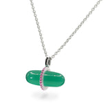 GEMMA GREEN AGATE NECKLACE