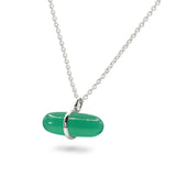 AURUM GREEN AGATE NECKLACE