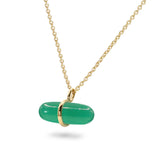 AURUM GREEN AGATE NECKLACE