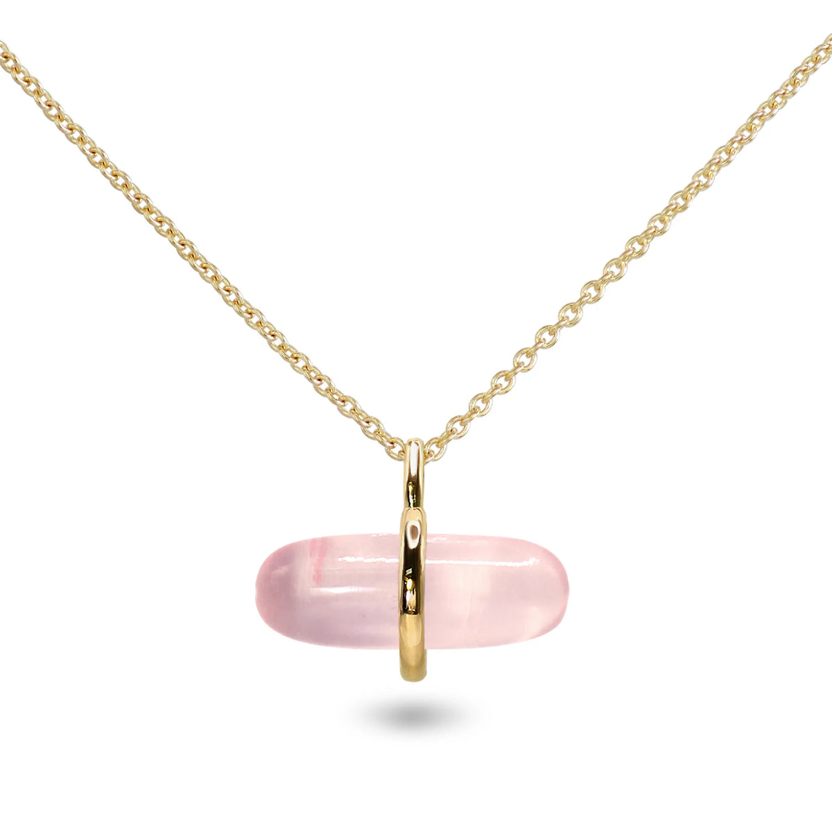 AURUM ROSE QUARTZ NECKLACE