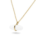 AURUM SNOW QUARTZ NECKLACE